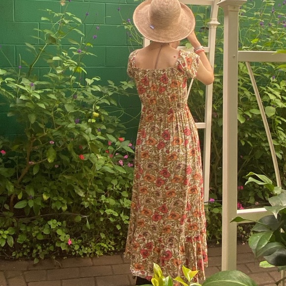 Anthropologie Abel the Label floral off shoulder midi maxi dress, S. - Picture 13 of 14